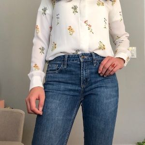 TOPSHOP baxter slim fit cropped skinny jeans S 26